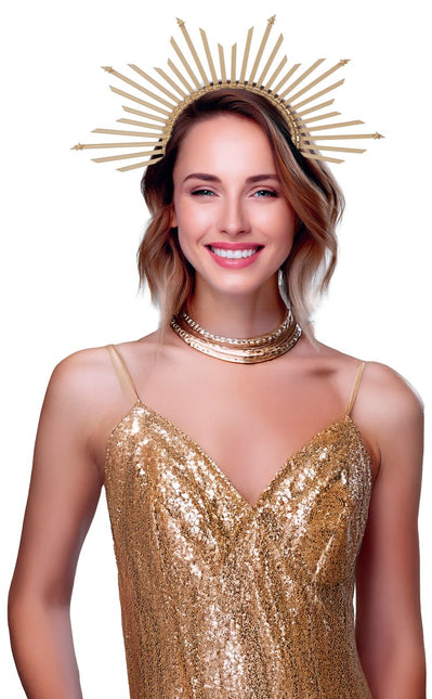 Gouden Haarband Halo van Fiestas Guirca koop je bij Partywinkel