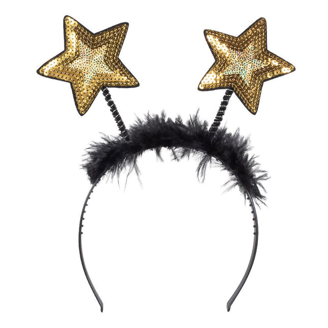 Gouden Haarband Sterren van Boland koop je bij Partywinkel