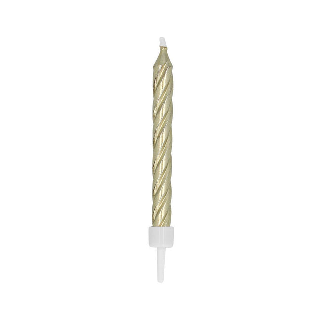 Gouden Happy Birthday Kaarsen 16st van Boland koop je bij Partywinkel