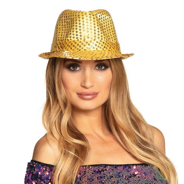 Gouden Hoed Glitter van Boland koop je bij Partywinkel