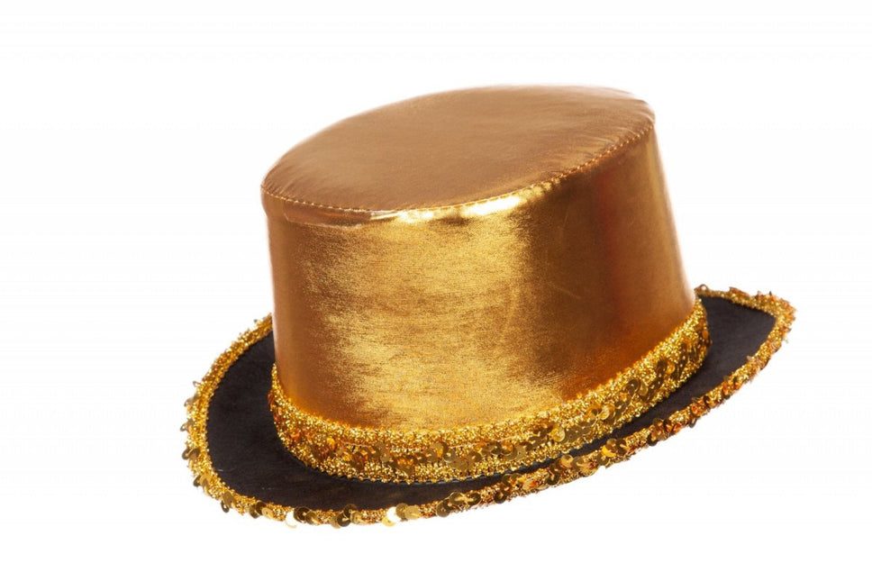 Gouden Hoed Met Band van Wilbers & Wilbers koop je bij Partywinkel