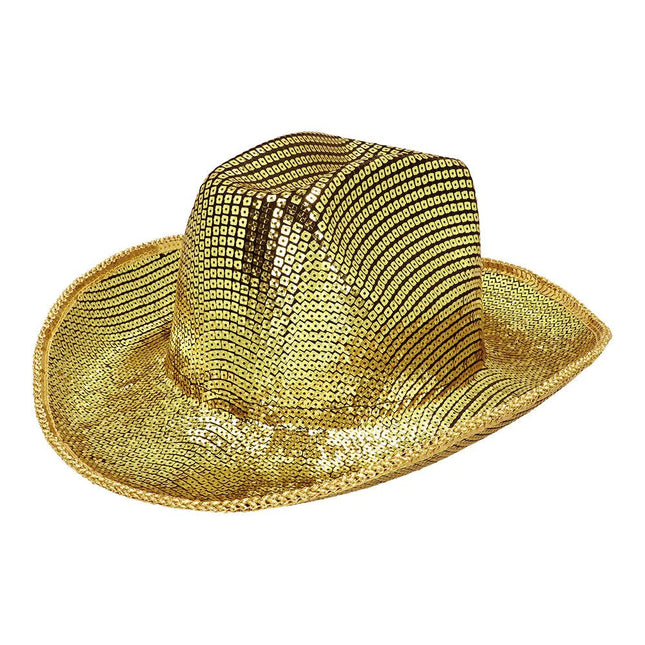 Gouden Hoed Pailletten van Boland koop je bij Partywinkel