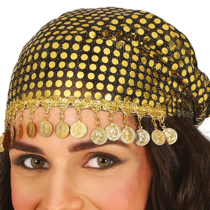 Gouden Hoofdband Munten van Fiestas Guirca koop je bij Partywinkel