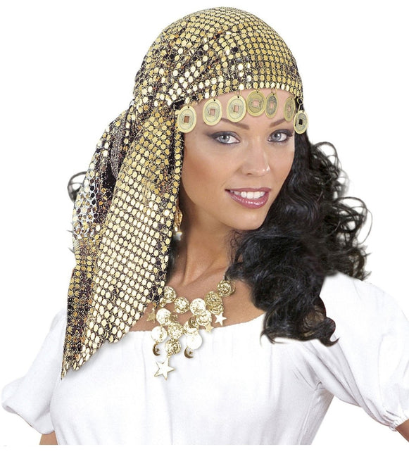 Gouden Hoofdband Pailletten van Widmann koop je bij Partywinkel