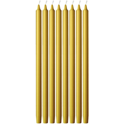 Gouden Kaarsen 10cm 12st van Folat koop je bij Partywinkel