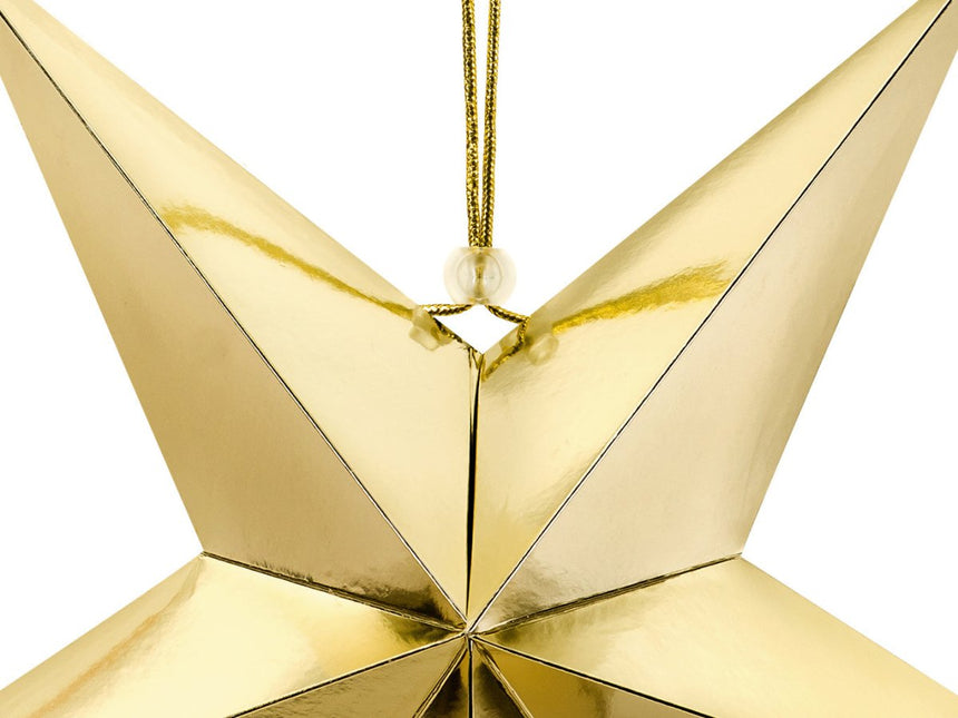 Gouden Lampion Ster 45cm van Partydeco koop je bij Partywinkel