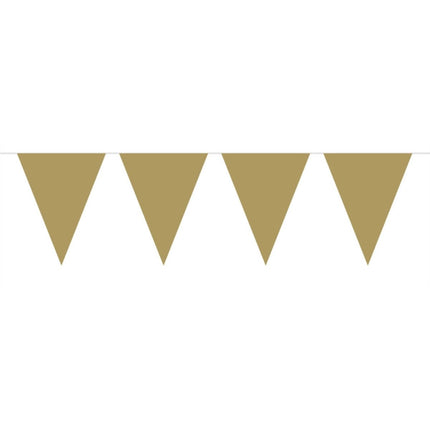 Gouden Mini Vlaggenlijn - 3 meter van Folat koop je bij Partywinkel