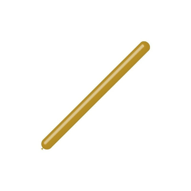 Gouden Modelleerballonnen 7,5cm 150cm 100st van Balloonia koop je bij Partywinkel