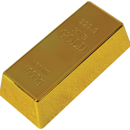Gouden Nep Goudstaaf 16cm van Fiestas Guirca koop je bij Partywinkel