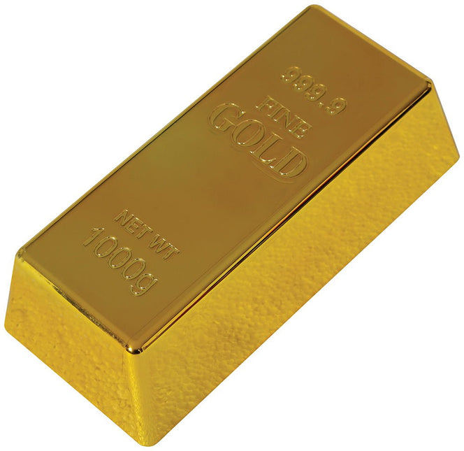 Gouden Nep Goudstaaf 16cm van Fiestas Guirca koop je bij Partywinkel