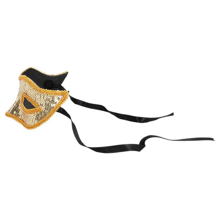 Gouden Oogmasker Pailletten van Boland koop je bij Partywinkel