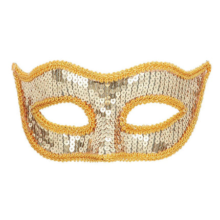 Gouden Oogmasker Pailletten van Boland koop je bij Partywinkel
