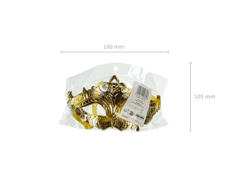 Gouden Oogmasker Venetiaans van Partydeco koop je bij Partywinkel
