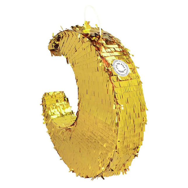 Gouden Pinata Maan 44cm van Boland koop je bij Partywinkel