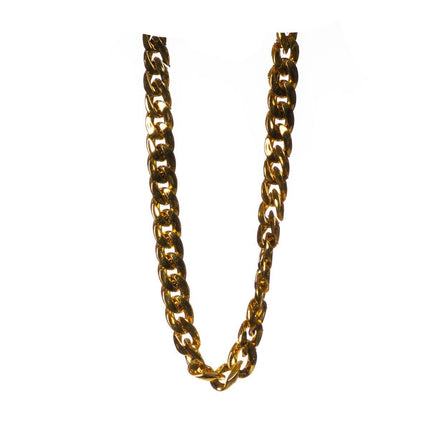 Gouden Pooier Ketting van Partychimp koop je bij Partywinkel