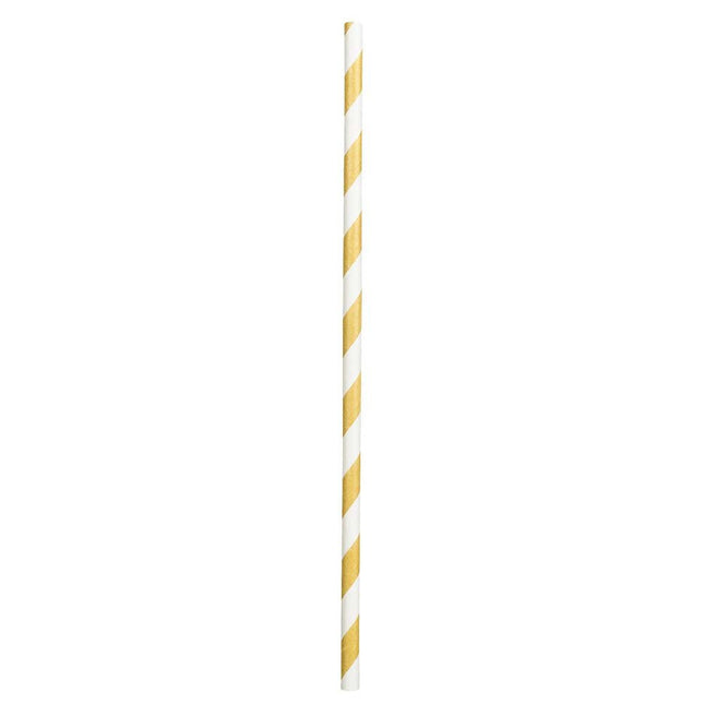 Gouden Rietjes Papier 24cm 20st van Boland koop je bij Partywinkel