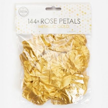 Gouden Rozenblaadjes Metallic 144st van WeFiesta koop je bij Partywinkel
