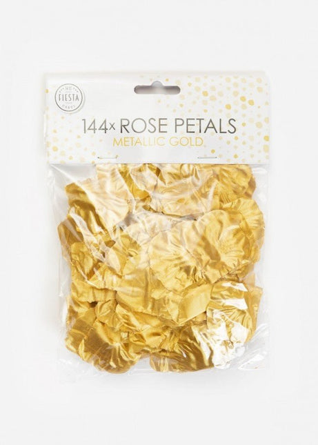 Gouden Rozenblaadjes Metallic 144st van WeFiesta koop je bij Partywinkel