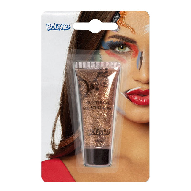 Gouden Schmink Glitter 14ml van Boland koop je bij Partywinkel