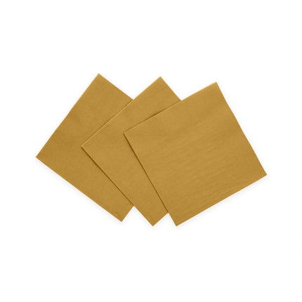 Gouden Servetten 3 Laags 24cm 20st van WeFiesta koop je bij Partywinkel