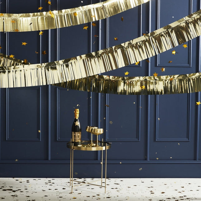 Gouden Slinger Franjes 5m van Ginger Ray koop je bij Partywinkel