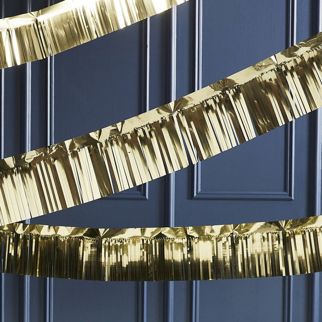 Gouden Slinger Franjes 5m van Ginger Ray koop je bij Partywinkel