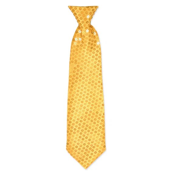 Gouden Stropdas 32cm van VDV Benefit koop je bij Partywinkel