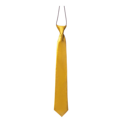 Gouden Stropdas 50cm van Partychimp koop je bij Partywinkel