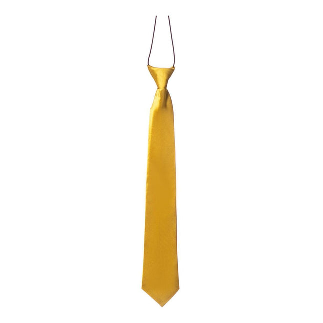 Gouden Stropdas 50cm van Partychimp koop je bij Partywinkel