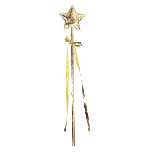 Gouden Toverstaf Ster 40cm van Boland koop je bij Partywinkel