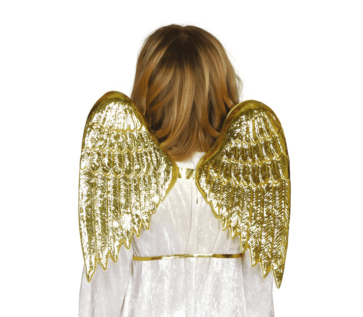 Gouden Vleugels Kind 40cm van Fiestas Guirca koop je bij Partywinkel