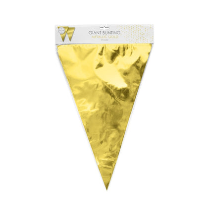 Gouden XL Slingers Metallic 10m van WeFiesta koop je bij Partywinkel