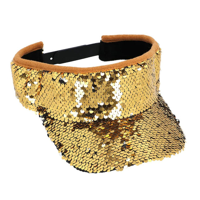 Gouden Zonneklep Pailletten van Boland koop je bij Partywinkel