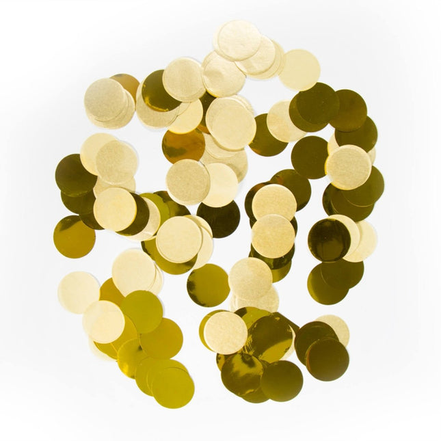 Goudkleurige Confetti Groot - 14 gram van Folat koop je bij Partywinkel