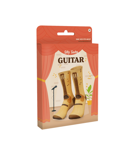 Grappige Sokken Gitaar van Paper Dreams koop je bij Partywinkel