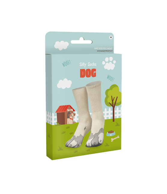 Grappige Sokken Hondenpoten van Paper Dreams koop je bij Partywinkel
