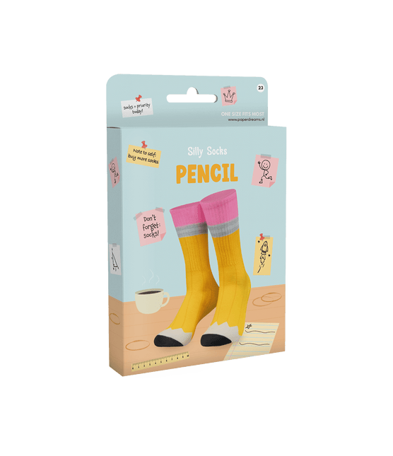 Grappige Sokken Potlood van Paper Dreams koop je bij Partywinkel