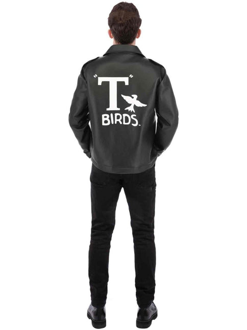 Grease Jas Zwart Heren T - Birds van Smiffys koop je bij Partywinkel