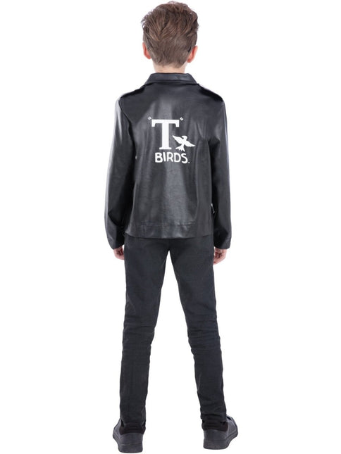 Grease Jas Zwart Jongen T - Bird van Smiffys koop je bij Partywinkel