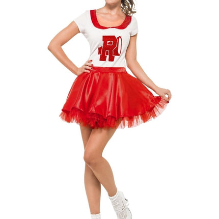 Grease Kostuum Rood Wit Dames Sandy van Smiffys koop je bij Partywinkel