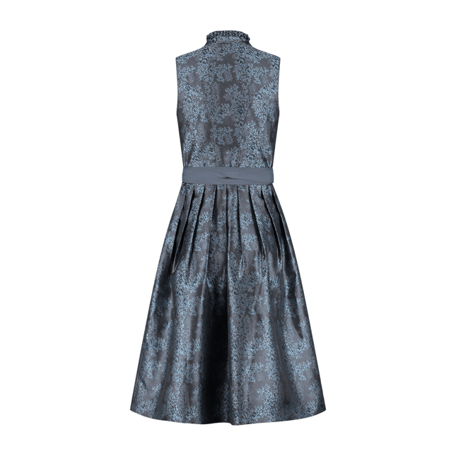Grijze Dirndl Jurk Oktoberfest Dames 2 delig van Haus Huberts koop je bij Partywinkel