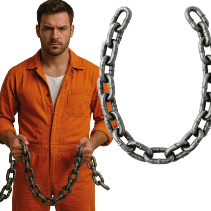 Grijze Ketting 1,5m van Fiestas Guirca koop je bij Partywinkel