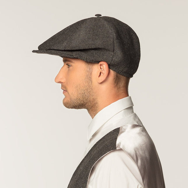 Grijze Pet Peaky Blinders Birmingham van Boland koop je bij Partywinkel