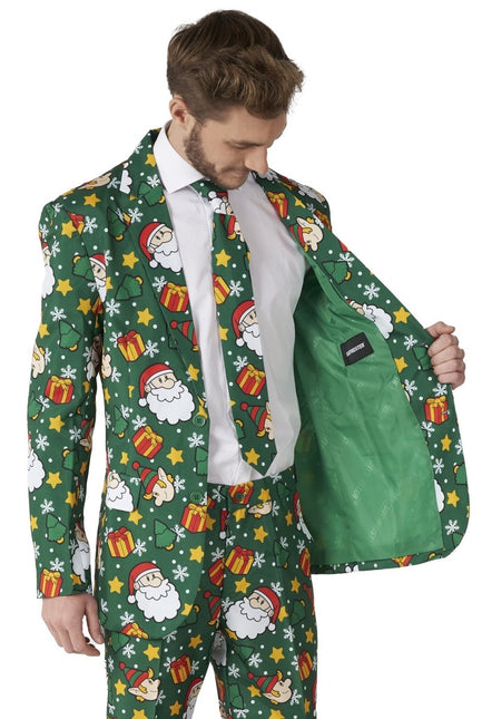 Groen Pak Kerstmis van Suitmeister koop je bij Partywinkel