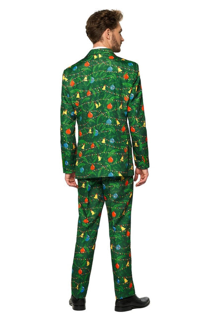 Groen Pak Kerstmis Met Licht van Suitmeister koop je bij Partywinkel