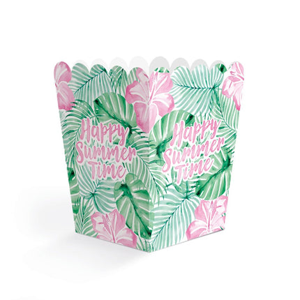 Groen Roze Snackbakjes Happy Summer Time 6cm 8st van WeFiesta koop je bij Partywinkel