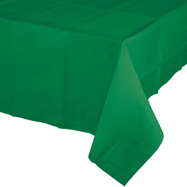 Groen Tafelkleed Plastic 2,74m van Creative Converting koop je bij Partywinkel