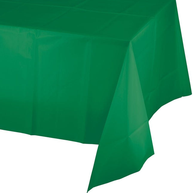 Groen Tafelkleed Plastic 2,74m van Creative Converting koop je bij Partywinkel