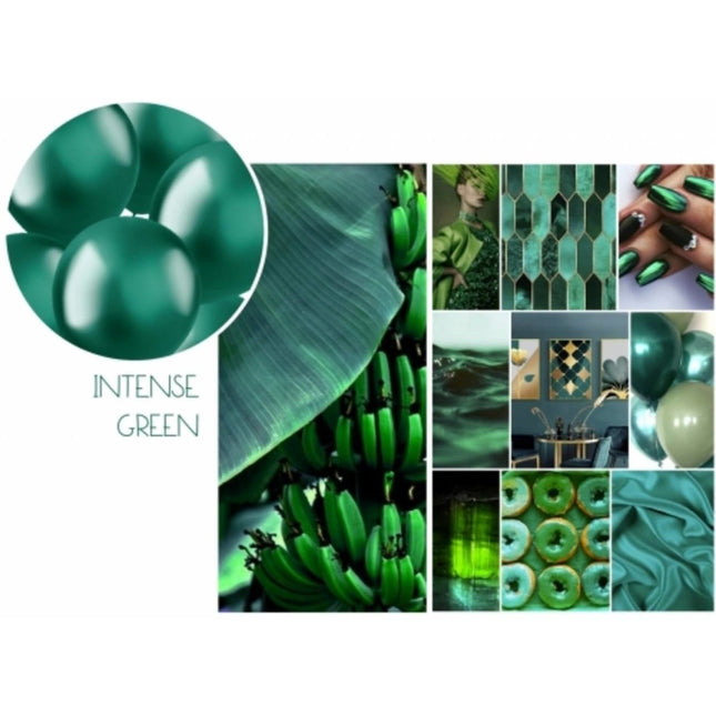 Groene Ballonnen Chroom 33cm 50st van Folat koop je bij Partywinkel