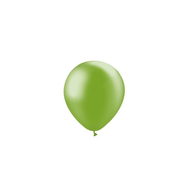 Groene Ballonnen Metallic 13cm 100st van Balloonia koop je bij Partywinkel